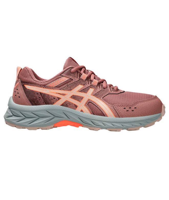 Zapatillas de Trail ASICS Pre Venture 9 Gs Infantil Rojo/Rosa