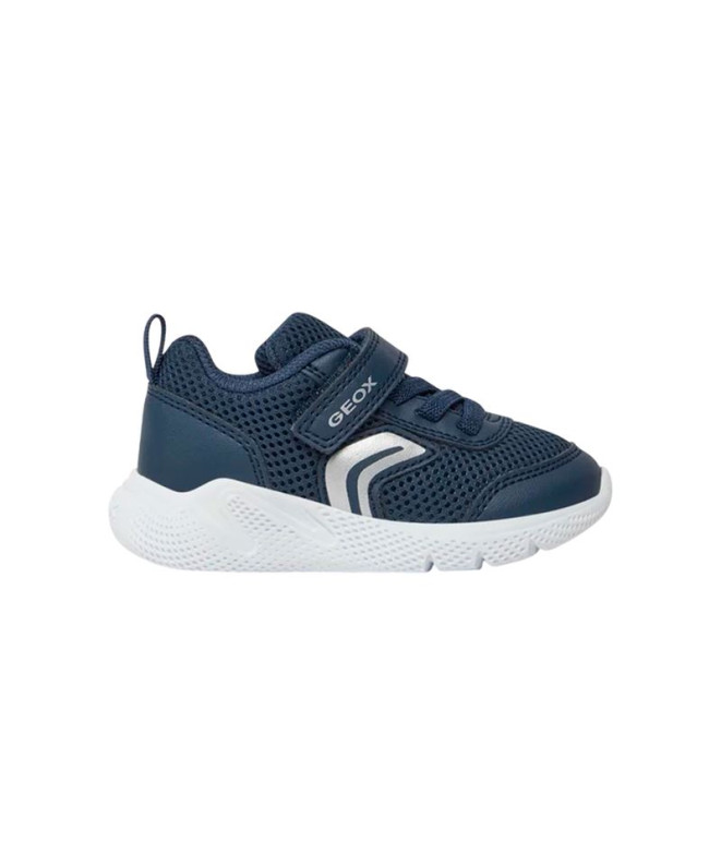 Sapatilhas Geox B Sprintye B. C - Mesh+Geobuck Infantil Azul Marinho