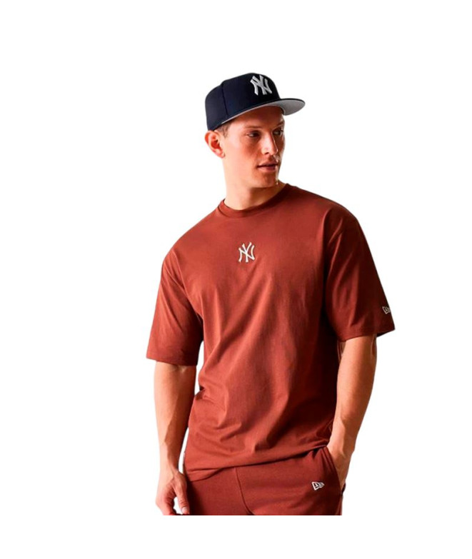 T-shirt New Era MLB MIDI LE OS New York Yankees DAU Med Brown Homme