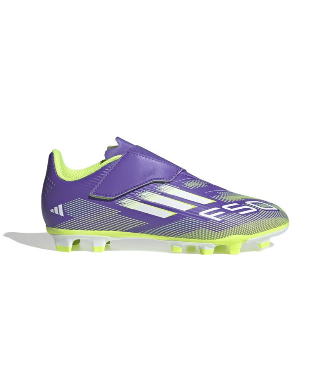 Bottes de Football adidas F50 Club Vel Fg/Mg Enfant Violet