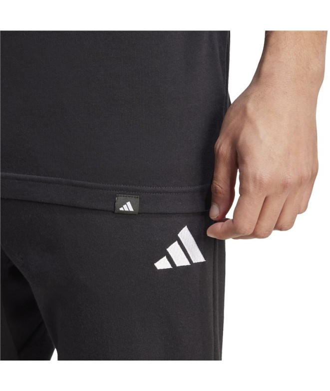 Camiseta adidas Camo Logo Homem Preto