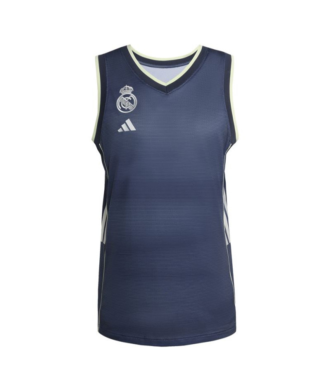 Camiseta Tirantes de Baloncesto adidas Real Madrid Bb A Hombre Azul Marino