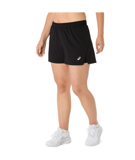 Pantalons Court de Tennis ASICS Court 2-N-1 Short Femme Noir