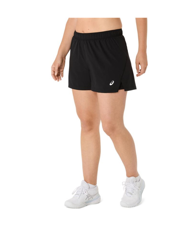 Calça Curto de Tênis ASICS Court 2-N-1 Short Mulher Preto