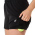 Calça Curto de Tênis ASICS Court 2-N-1 Short Mulher Preto