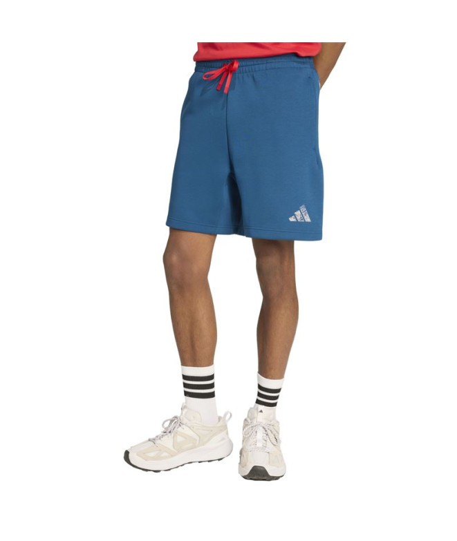 Pantalon adidas Sm Sweatshort Homme Bleu