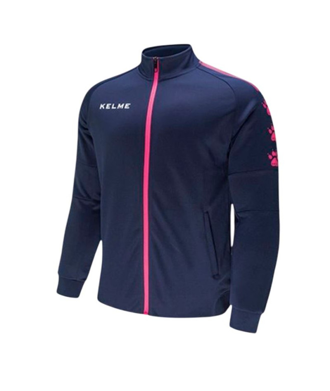 Chaqueta de Fútbol Kelme Training Jacket- Adult Dark Azul-Neon Rosa