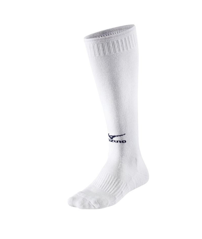 Chaussettes de football Mizuno Team Voll Comf Blanc/Bleu marine