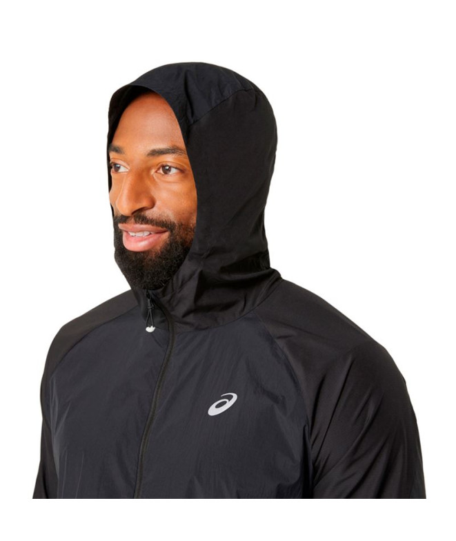 Casaco de Running ASICS Road Packable Homem Preto