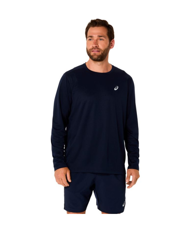 Camiseta Manga Larga de Running ASICS Core Ls Top Hombre Azul Marino