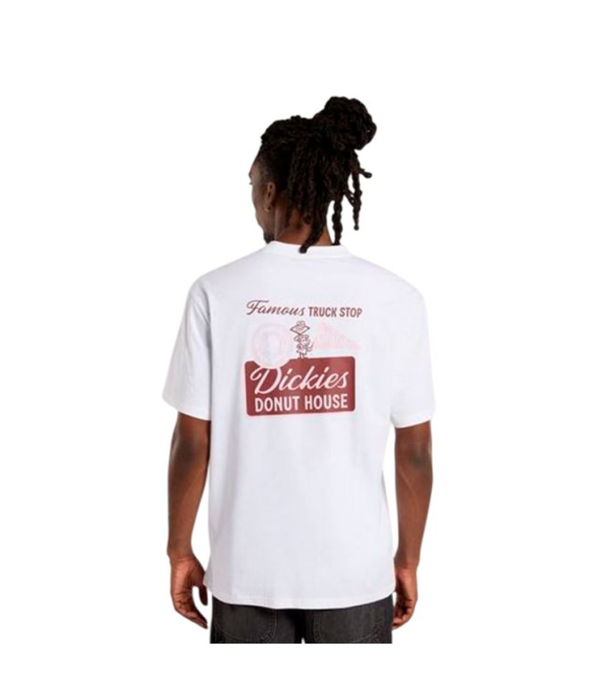 T-shirt Dickies Donut House Ss Blanc Homme