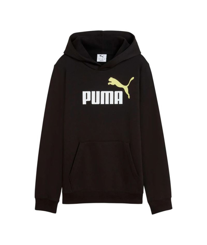 Camiseta Puma Essentials 2 Color No. 1 Low Infantil Preto