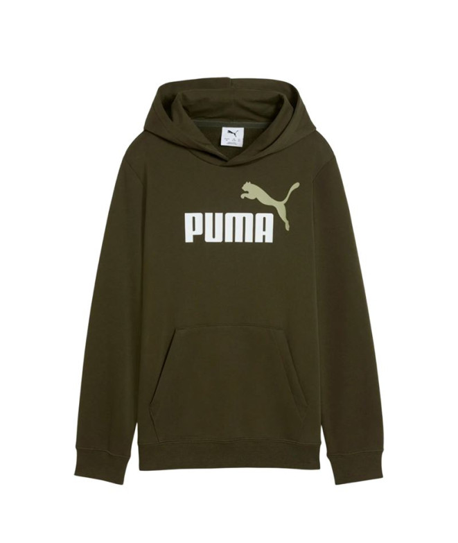 Sudadera Puma Essentials 2 Color No.1 Log Infantil Verde