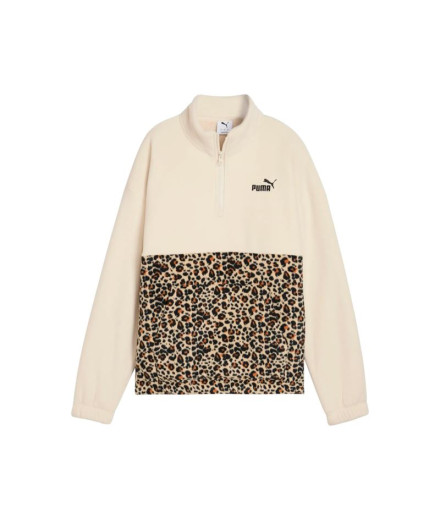 Sudadera Puma Essentials Graphic Animal R Mujer Beige