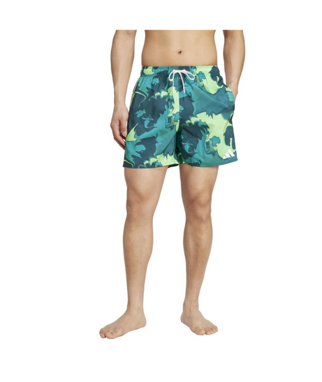 Maillot de bain de Natation adidas Tie Dye Sh 5In Homme Blanc