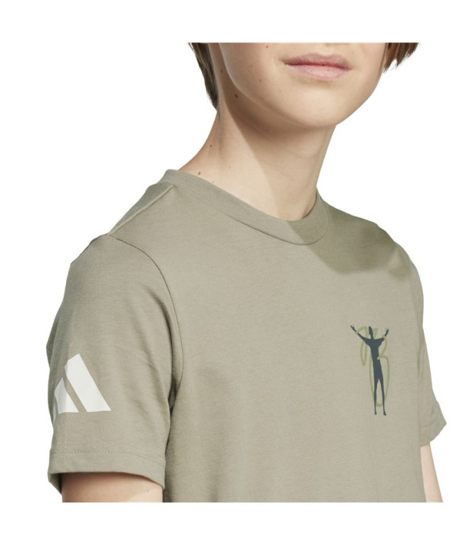 Camiseta de Futebol adidas Jb Cw Infantil Arcilla