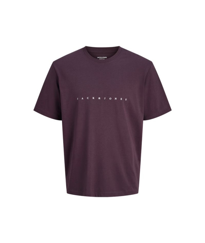 Camiseta Jack and Jones Jjestar Jj Hombre Plum Perfect