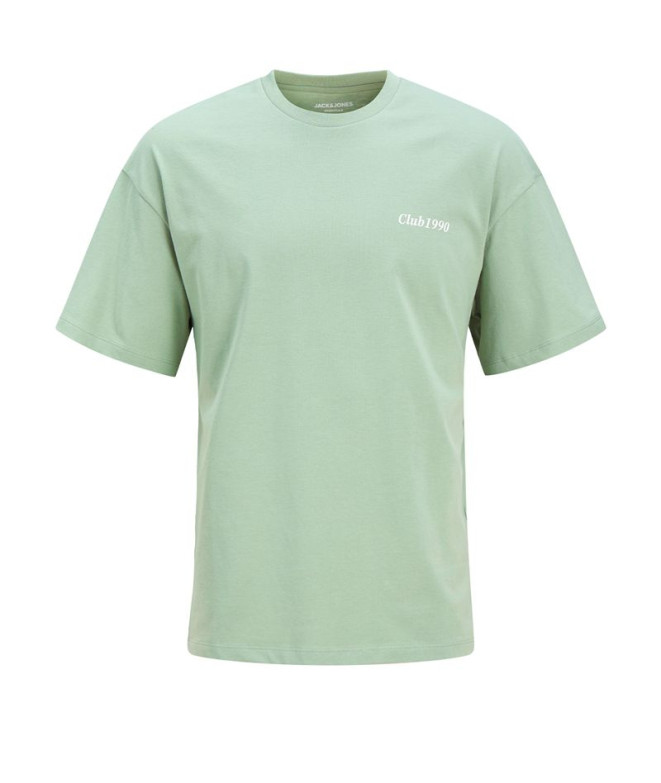 Camiseta Jack and Jones Jjebradley Graphic Ss O-Neck Iceberg Green Hombre