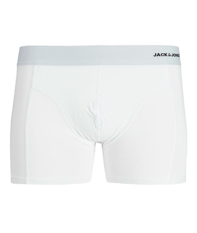 Caleçon Jack and Jones Jacsense Bamboo 3 Pack Blanc Homme