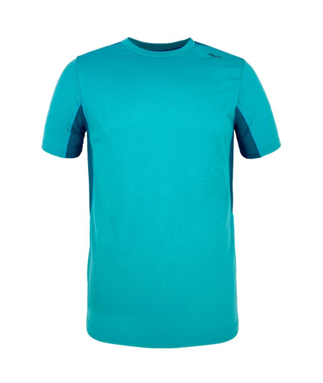 Camiseta de montaña Joluvi Inter Hombre Aguamarina/ Azul Profundo