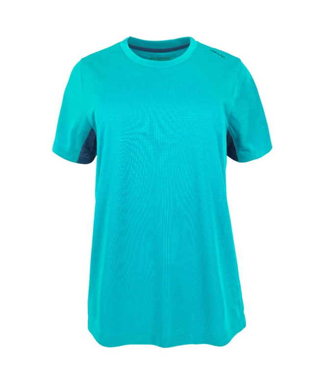 Camiseta de montaña Joluvi Inter W Mujer Aguamarina/ Azul Profundo