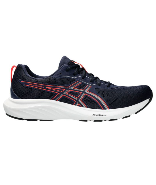 Zapatillas de Running ASICS Gel-Contend 9 Hombre Azul Oscuro/Rojo