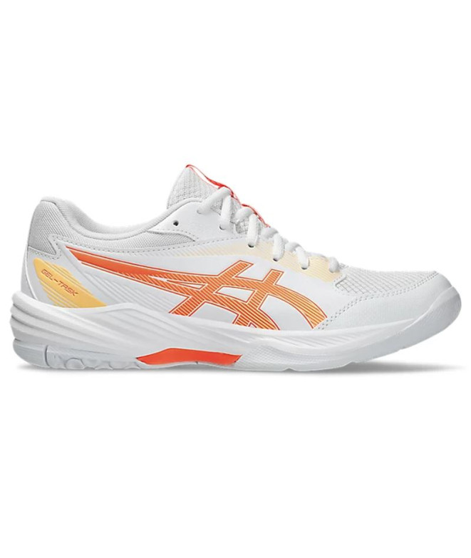 Chaussures de Handball ASICS Gel-Task 4 Femme Blanc/Corail