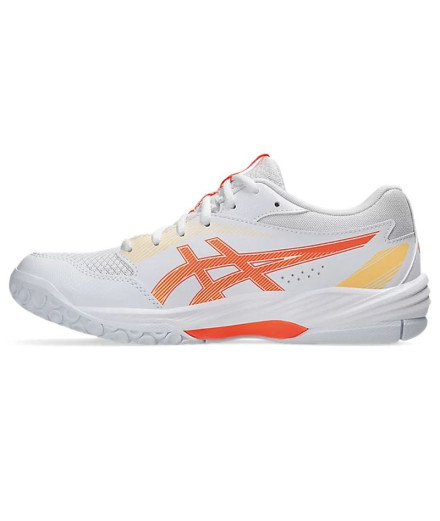 Chaussures de Handball ASICS Gel-Task 4 Femme Blanc/Corail 2
