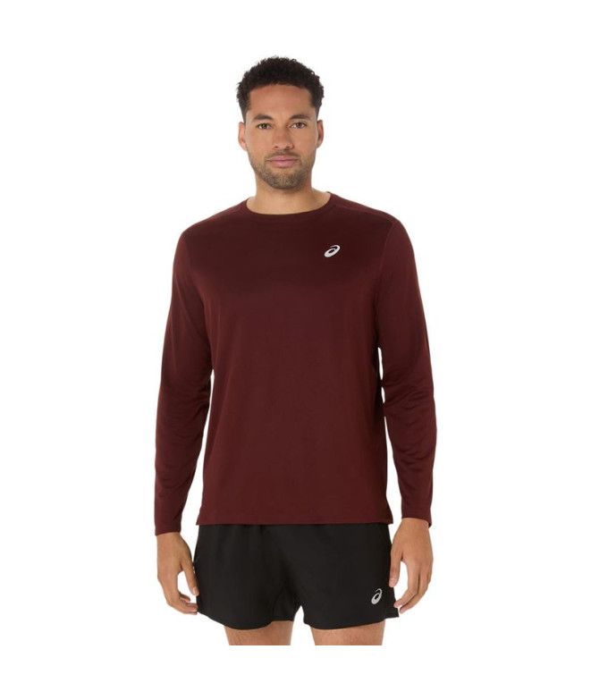 Camiseta de Running ASICS Core Ls Top Hombre Rojo