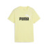 Camiseta Puma Essentials 2 Color No.1 Log Infantil Amarelo