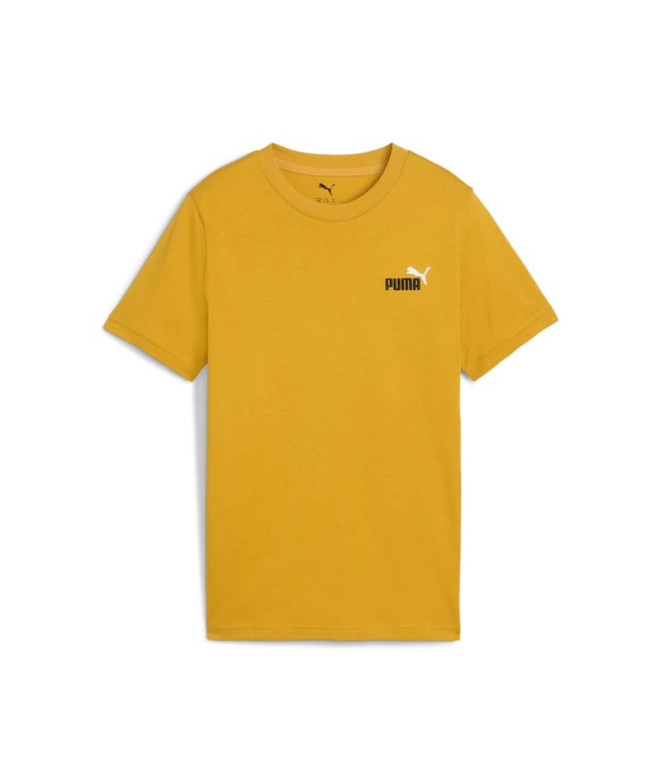 Camiseta Puma Essentials 2 Color Small Infantil Oro