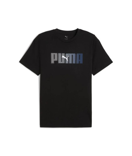 Camiseta Puma Essentials Logo Lab Hombre Negro Camiseta Puma Essentials Logo Lab Hombre Negro