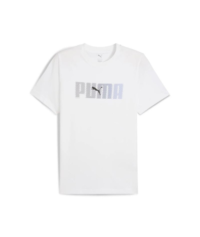 Camiseta Puma Essentials Logo Lab Hombre Blanco