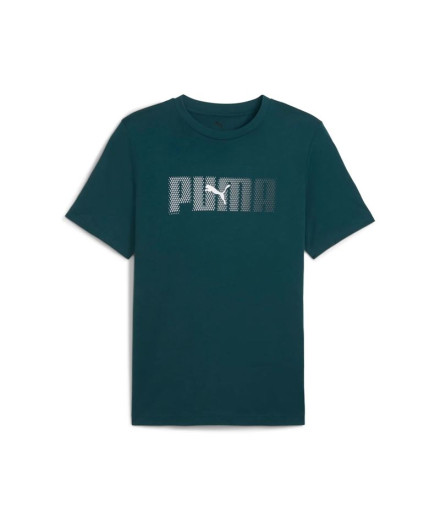 Camiseta Puma Essentials Logo Lab Hombre Verde Camiseta Puma Essentials Logo Lab Hombre Verde