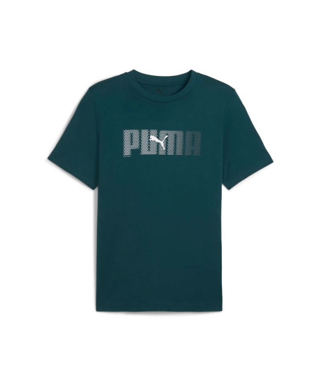 Camiseta Puma Essentials Logo Lab Hombre Verde