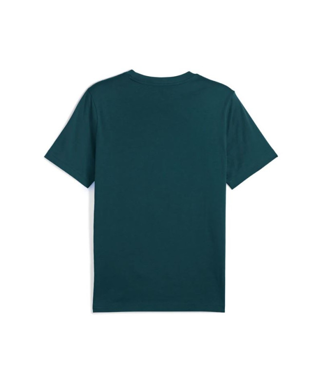 Camiseta Puma Essentials Logo Lab Homem Verde
