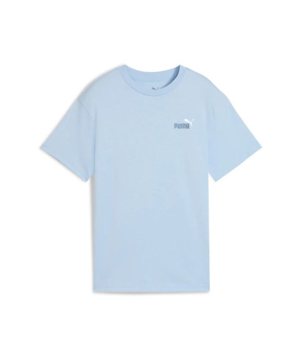 Camiseta Puma Essentials 2 Cores Pequena Não Menina Azul Camiseta Puma Essentials 2 Cores Pequena Não Menina Azul