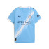 Camiseta de Futebol Puma Manchester City Home Rep Infantil Team Light Azul