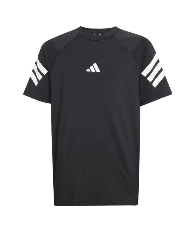 Camiseta de Fitness adidas Spr Niño Negro/Blanco