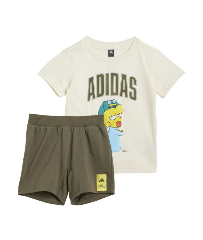 Conjunto adidas I Sim Set Infantil Blanco