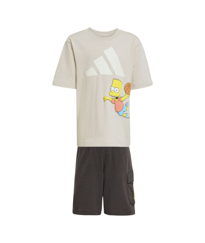 Ensemble adidas Lk Sim Set Enfant Beige