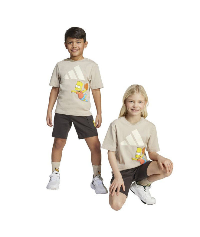 Ensemble adidas Lk Sim Set Enfant Beige