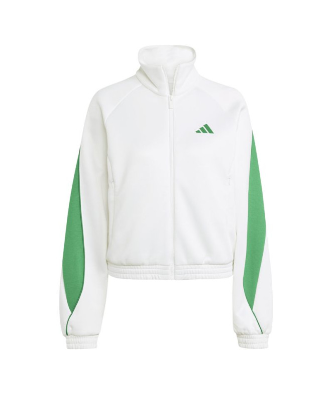 Sudadera adidas Stadium Tt Mujer Blanco/Verde