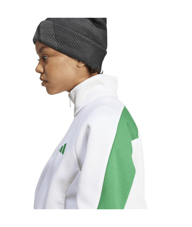 Sweat adidas Stadium Tt Femme Blanc/Vert