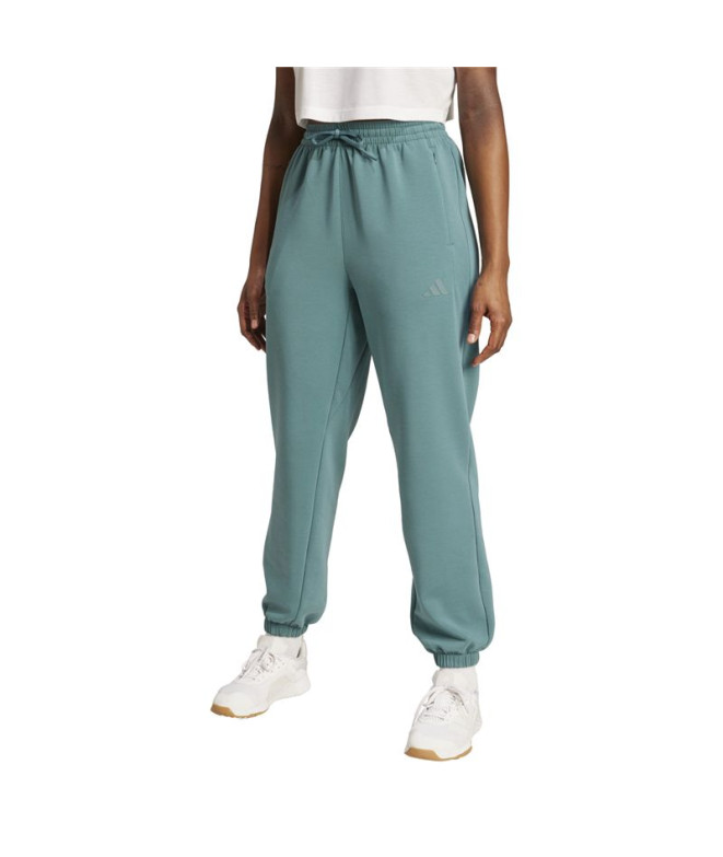 Pantalon de Fitness adidas D4T Knit Femme Bleu