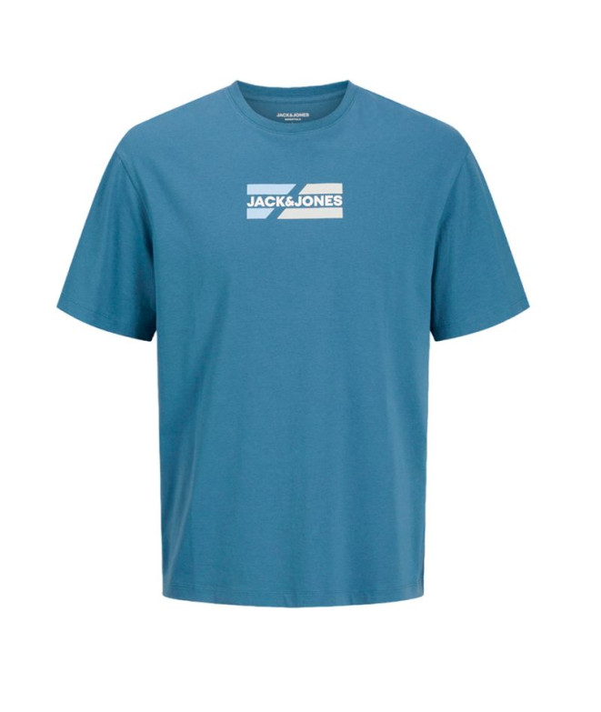 Camiseta Jack and Jones Jjcorp Graphic O-Neck Ln Hombre Oceanview