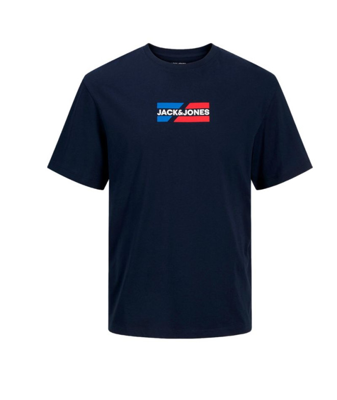 Camiseta Jack and Jones Jjcorp Graphic O-Neck Ln Hombre Sky Captain