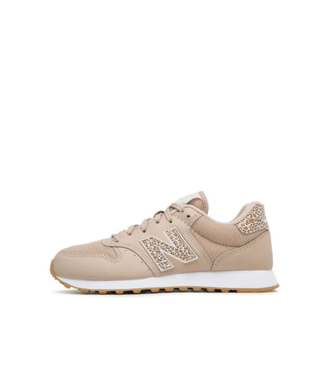 Chaussures New Balance 500 Femme Beige