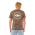 Camiseta Rip Curl Staple Hombre Marrón