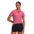 Camiseta de Fitness Under Armour Tech Ssc- Twist Mulher Rosa